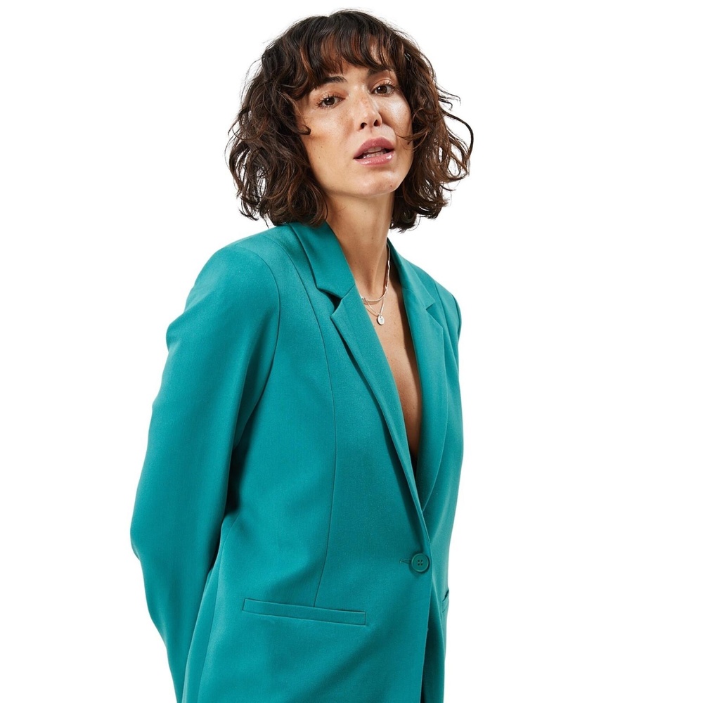 NWT Minimum Tara Blazer in Reflecting Pond Dark Teal, Size 40 (A3)